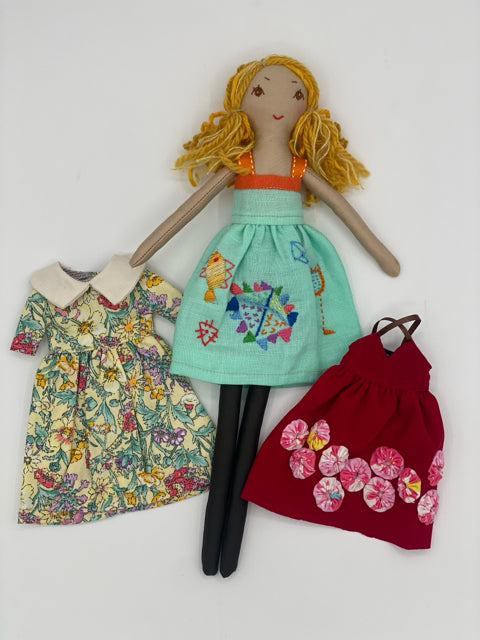 Dress Up Doll with Three Outfits