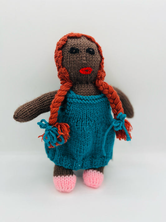 Doll with Tourquoise Dress