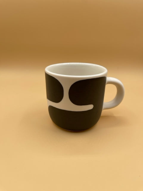 Black Color Block Mug