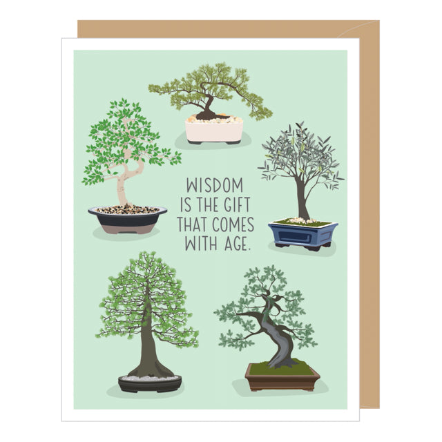 Bonsai Birthday Card