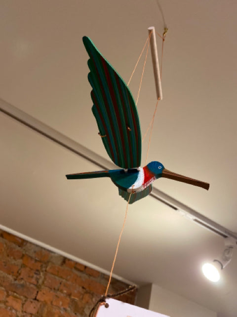 Green Hummingbird Mobile