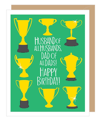 Husbands Trophy Birthday Card
