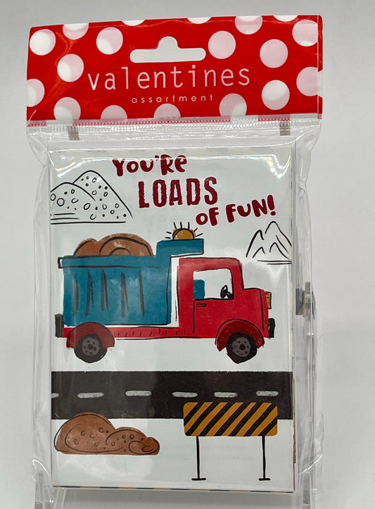 Construction Time Kids Valentines