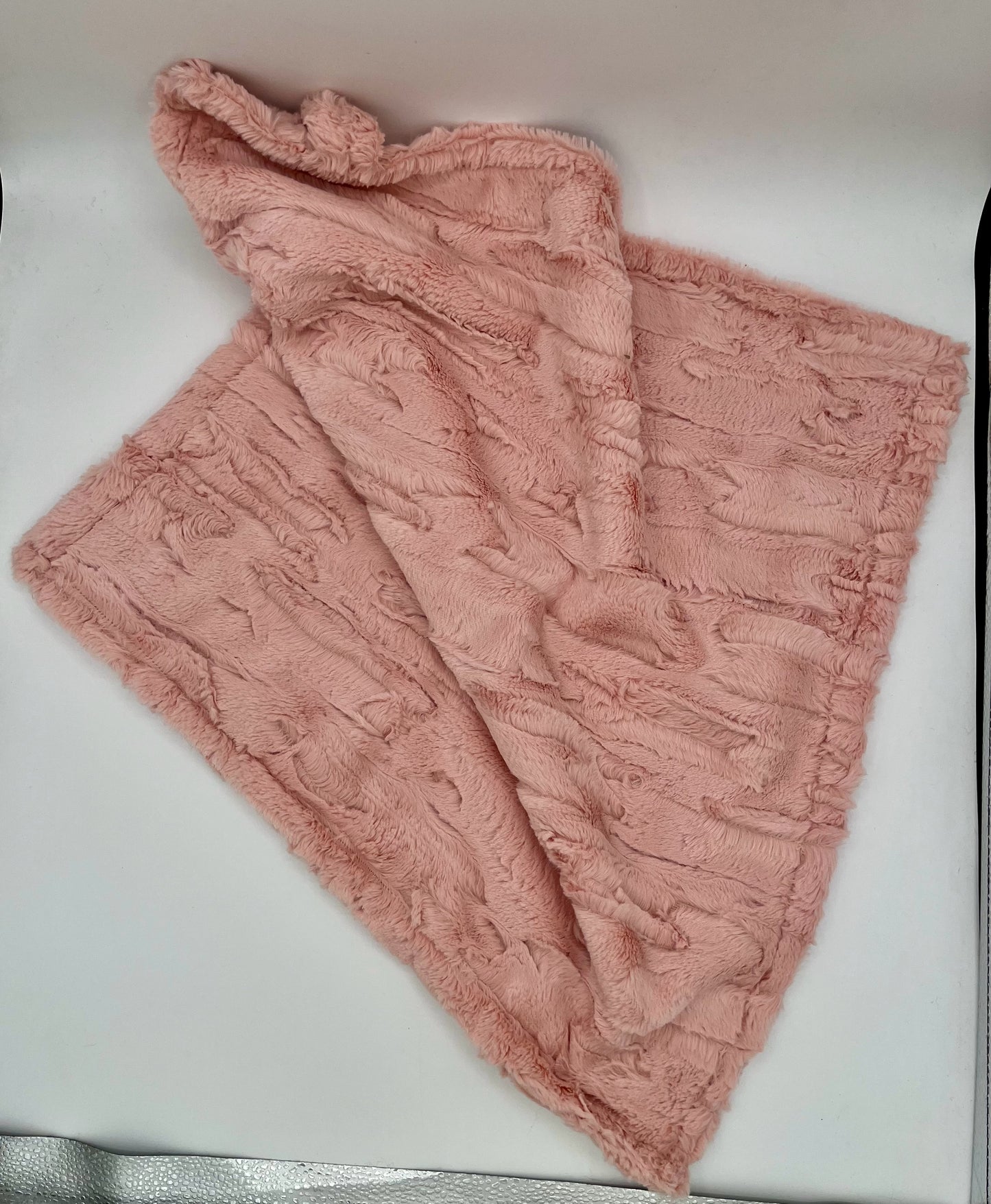 Pink Chenille Travel Blanket