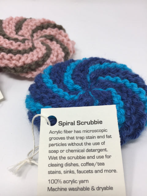 Acrylic Knit Spiral Scrubbie