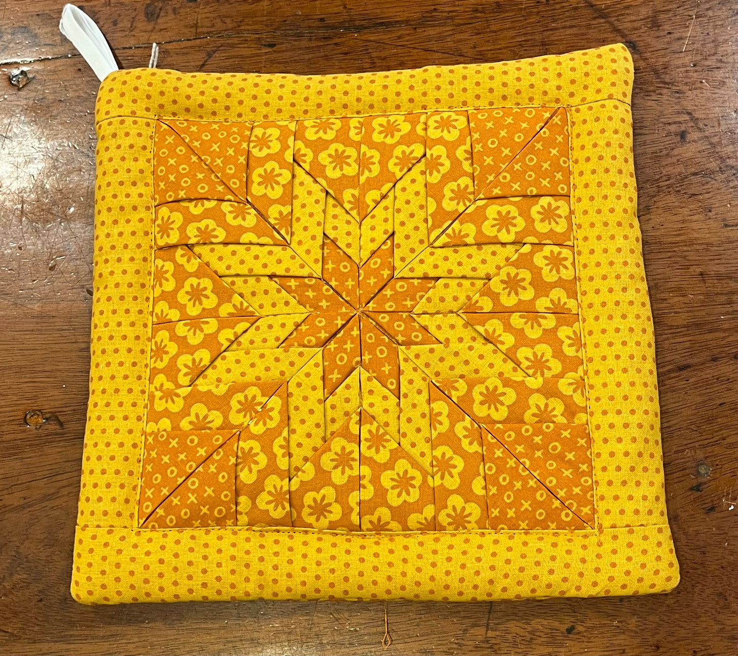 Square Folded Star Hot Pad