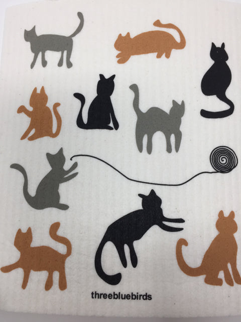Cats Swedish Dishcloth