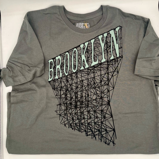 Adult M Gray Brooklyn Scaffold T-shirt