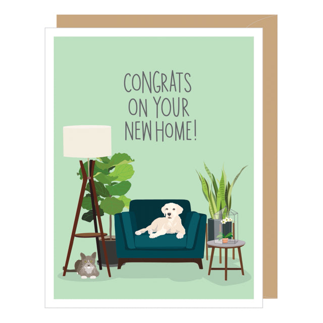 Mid Century Modern New Home Card