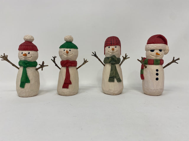 Snowman Wood Carving