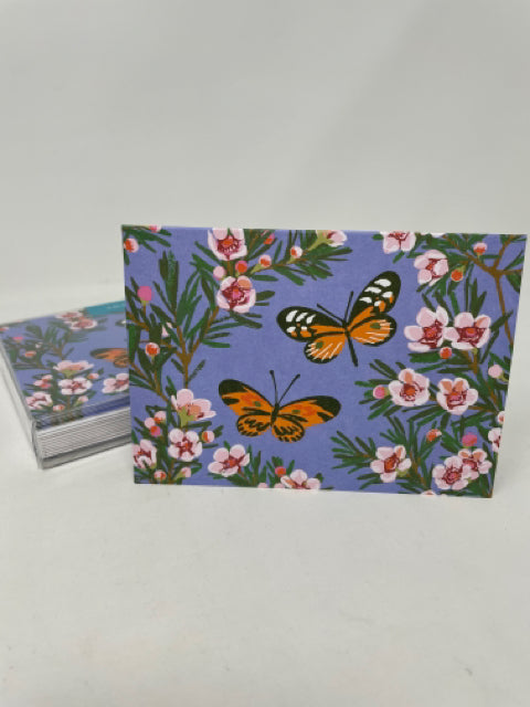 Wax Flowers And Butterflies Boxed Cards