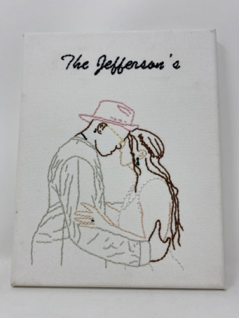Hand Embroidered Portrait - 2 People