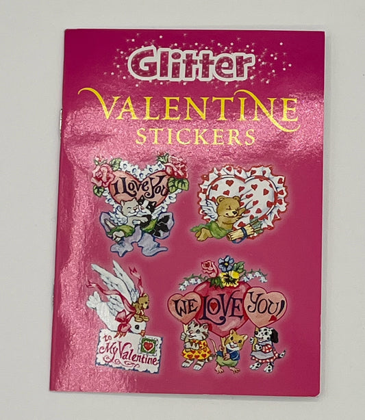 Glitter Valentine Stickers